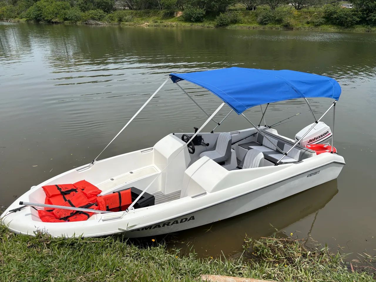 Lancha 16 pés Motor 50hp