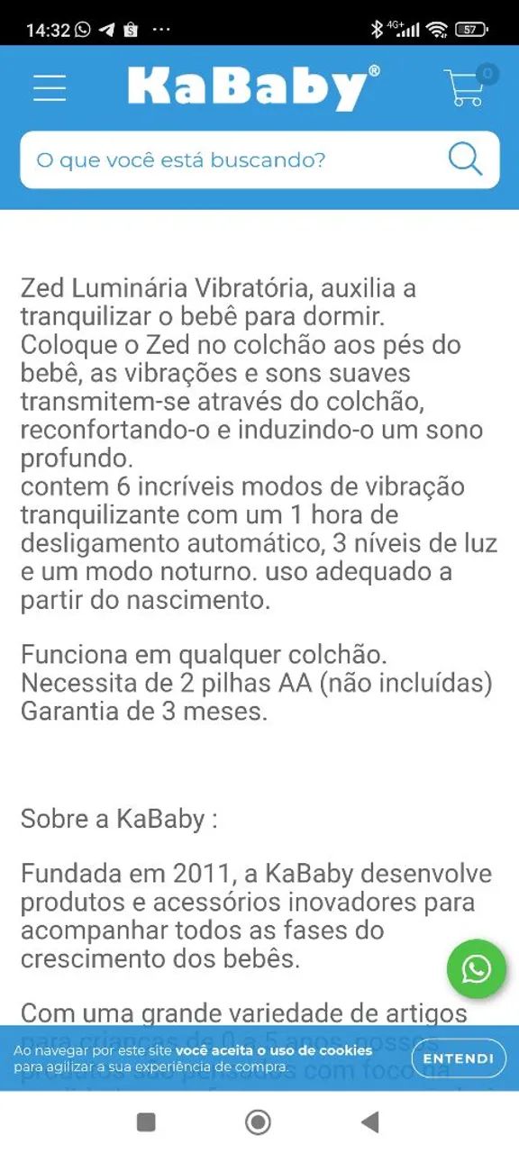 Zed luminaria vibratória rockit branco  - Foto 4
