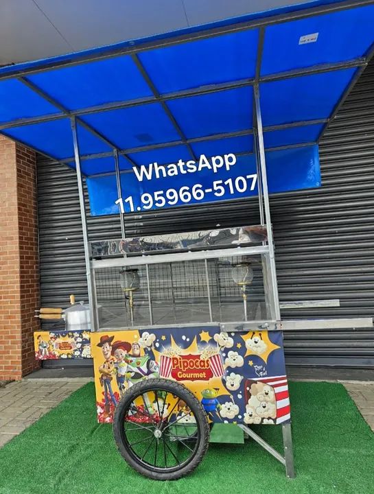 Carrinho de pipoca lindo  - Foto 3