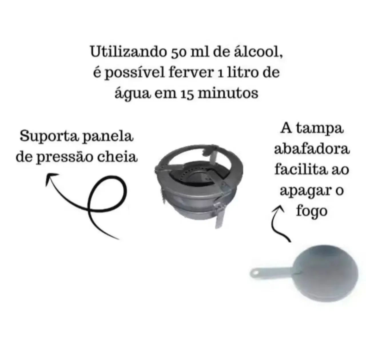 Fogareiro alcool camping - Foto 2