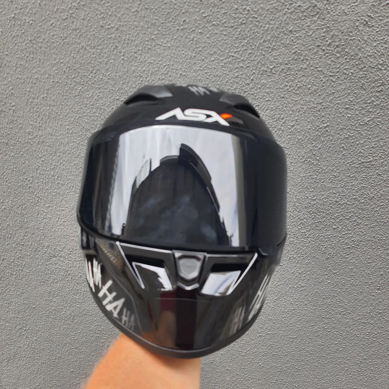 Capacete asx City fan   hahaha - Foto 2