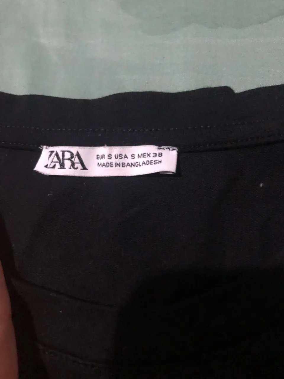 Camisa Zara Preta - Tamanho P