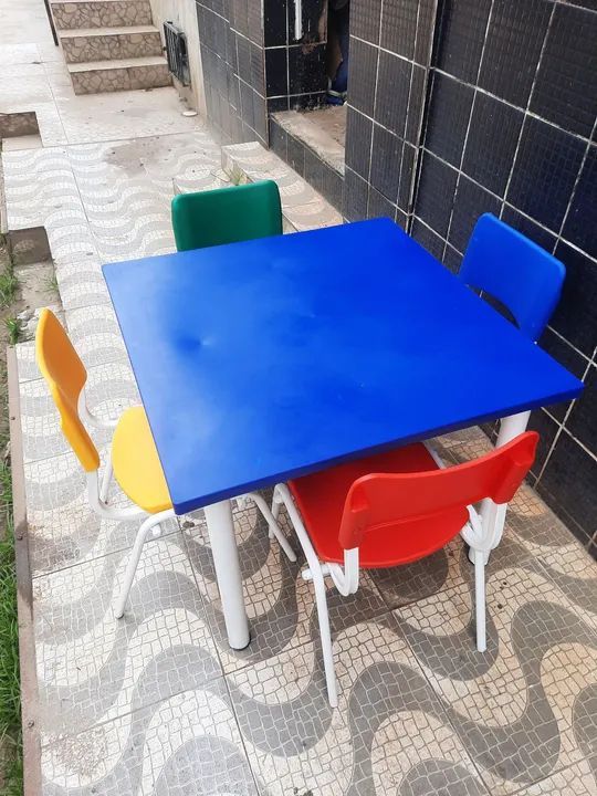 Mesa Infantil Colorida - Foto 4