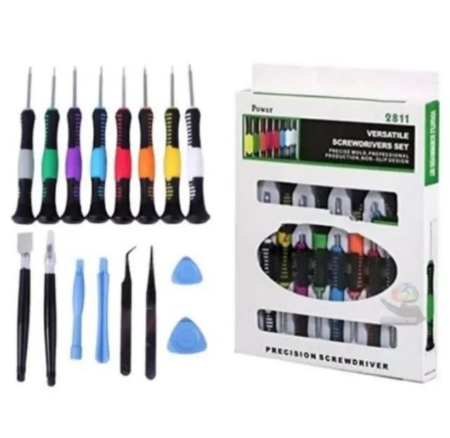 kit completo 16 peças jogos de chaves pra eletrônicos e celular e etc
