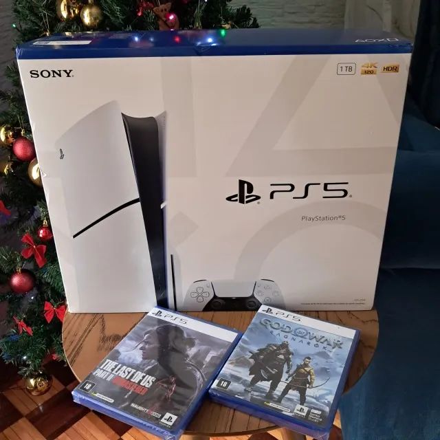 PS5 PlayStation 5 DISC LACRADO + TLOU II + GOW RAG | COM Leitor de Disco - c/ NF