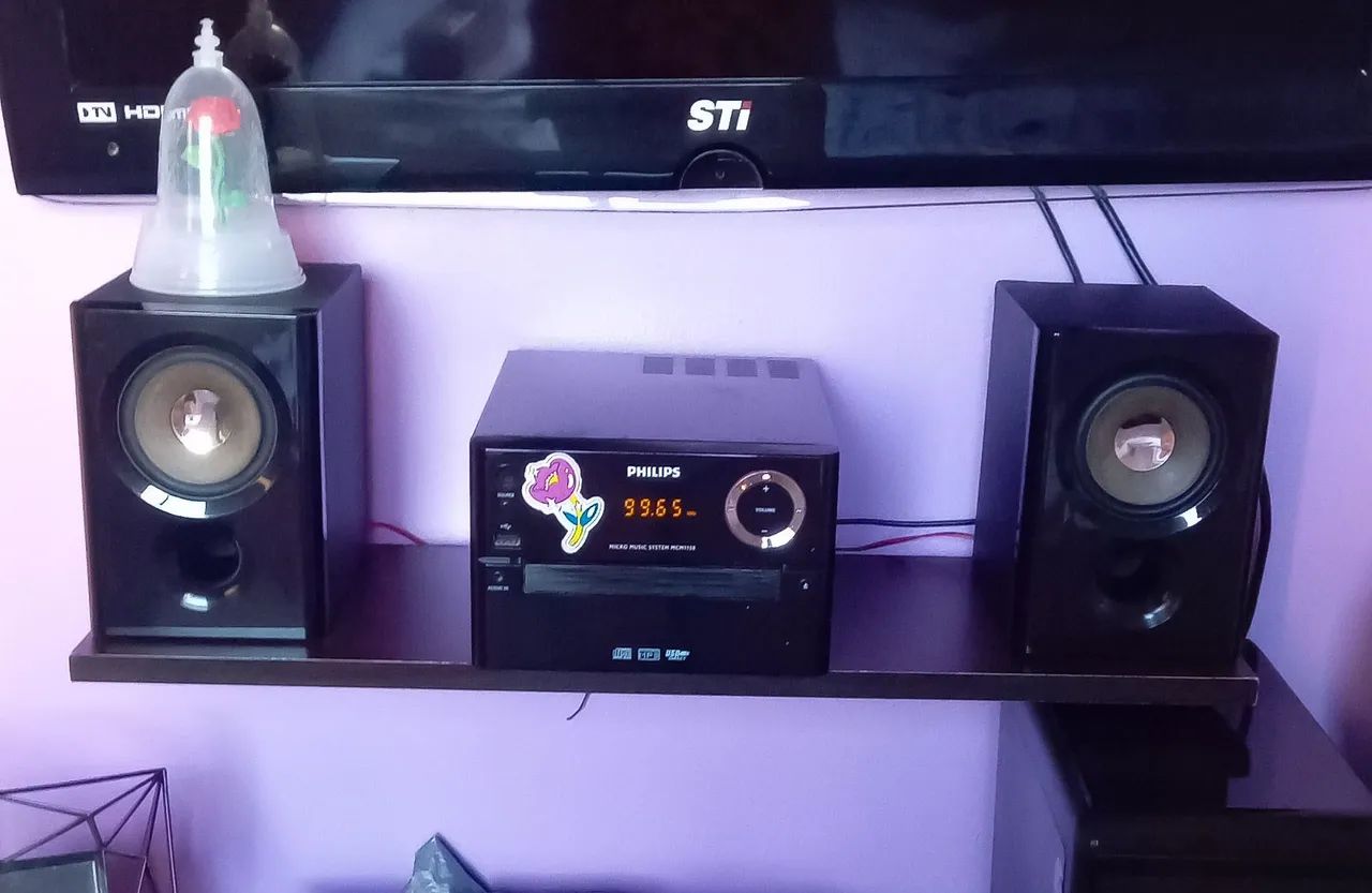 Aparelho de Som - Mini System - CD, USB, Rádio 
