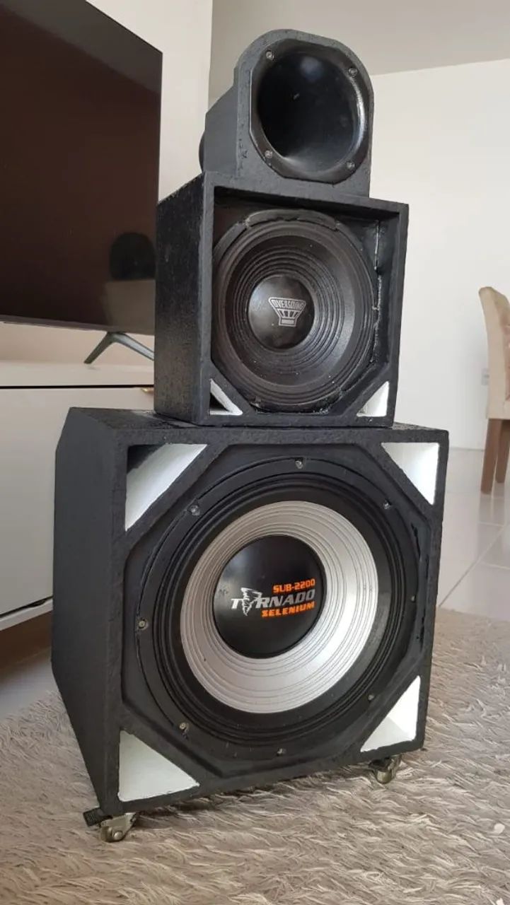 Caixa de Som Subwoofer Tornado Selenium Sub-2200 - Foto 4