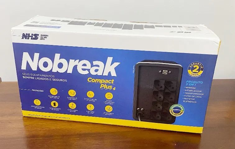 Nobreak NHS Compact Plus 4 1400VA Ent. Bivolt - Novo - Na Caixa - Foto 4