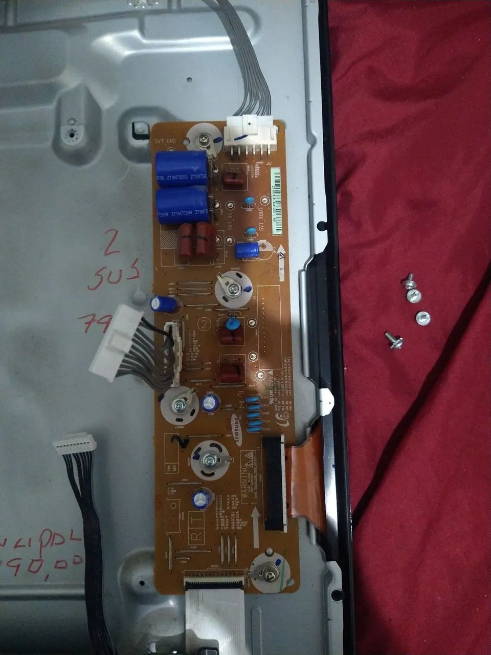 Placa z-sus tv Samsung un43h4000 funcionando - Foto 2