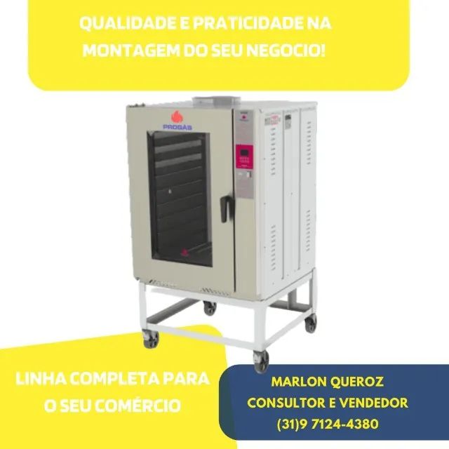 Forno Turbo A Gás Progás 10 Esteiras 