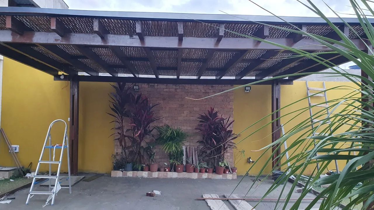 Pergolados em madeira de lei, para área gourmet, garagens, jardins e etc. - Foto 5