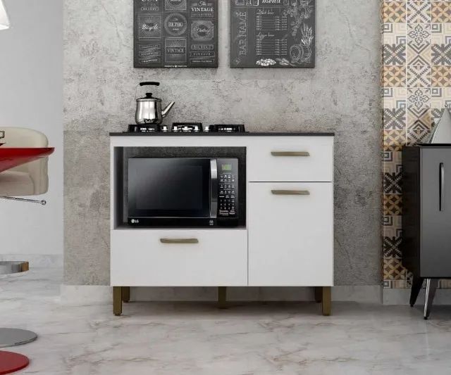 Balcão Teresina P/ Cooktop 4 ou 5 Bocas  (FAZEMOS ENTREGA EM ATE 24 HORAS DF E ENTONO) - Foto 2