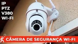 Câmera de Segurança Externa "A8 IP Rotativa" Prova Dágua WIFI Full Hd Infravermelho - Foto 5