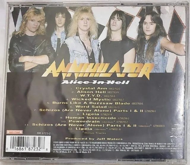 cd Annihilator - Alice in Hell  - Foto 2