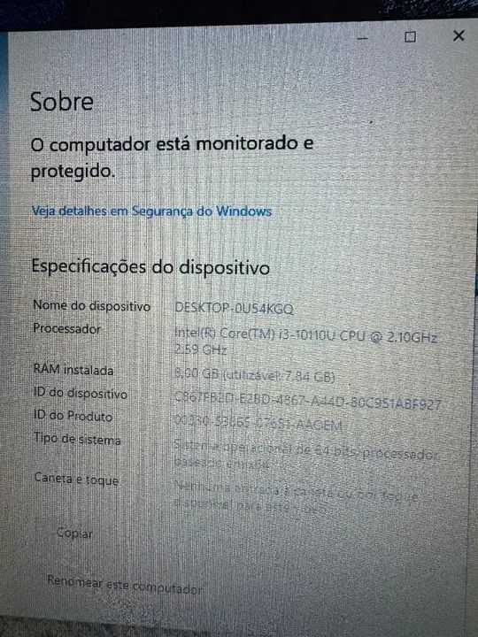 Notebook Lenovo i3 10 ger 8 ram SSD  - Foto 6