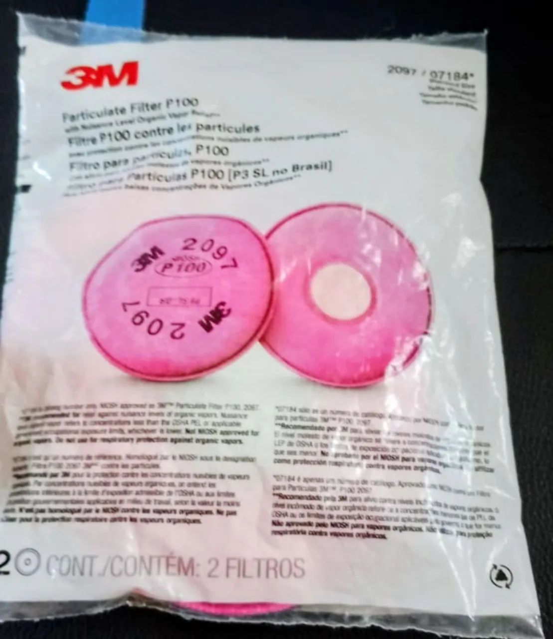 Filtro P100 para Máscara de Proteção 3M, LEIA O ANÚNCIO  - Foto 2