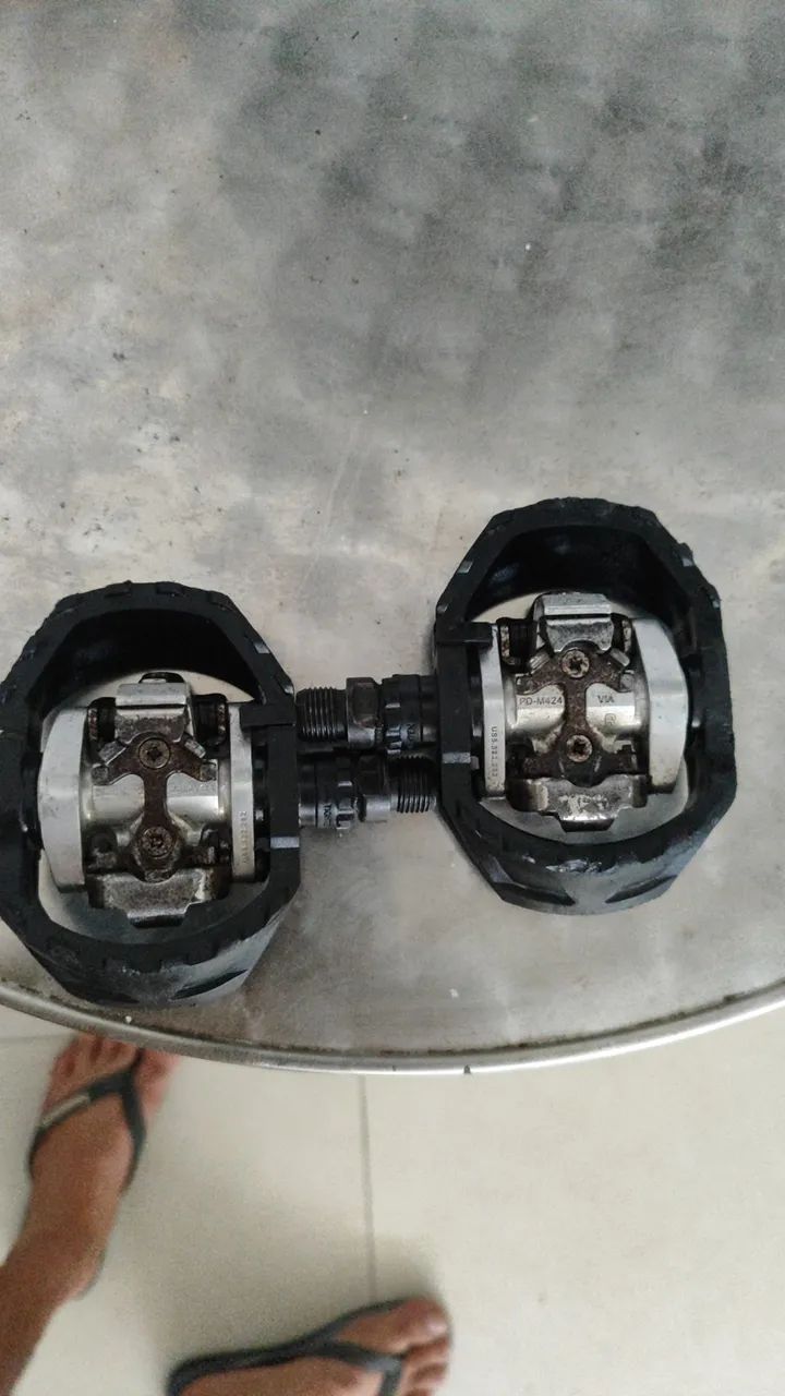 Pedal Shimano clip e plataforma  - Foto 4