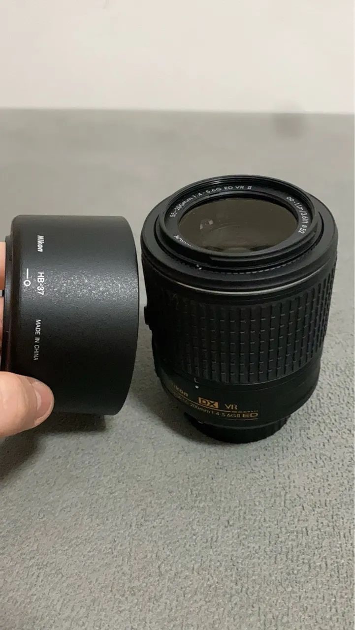 Lente Nikon Dx Vr Af-s Nikkor 55-200mm 1:4-5.6g Ii Ed (Usado) - Foto 2