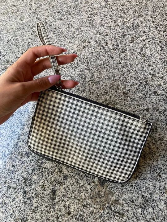 Bolsa de Mão Carteira Quadriculada Satinato 