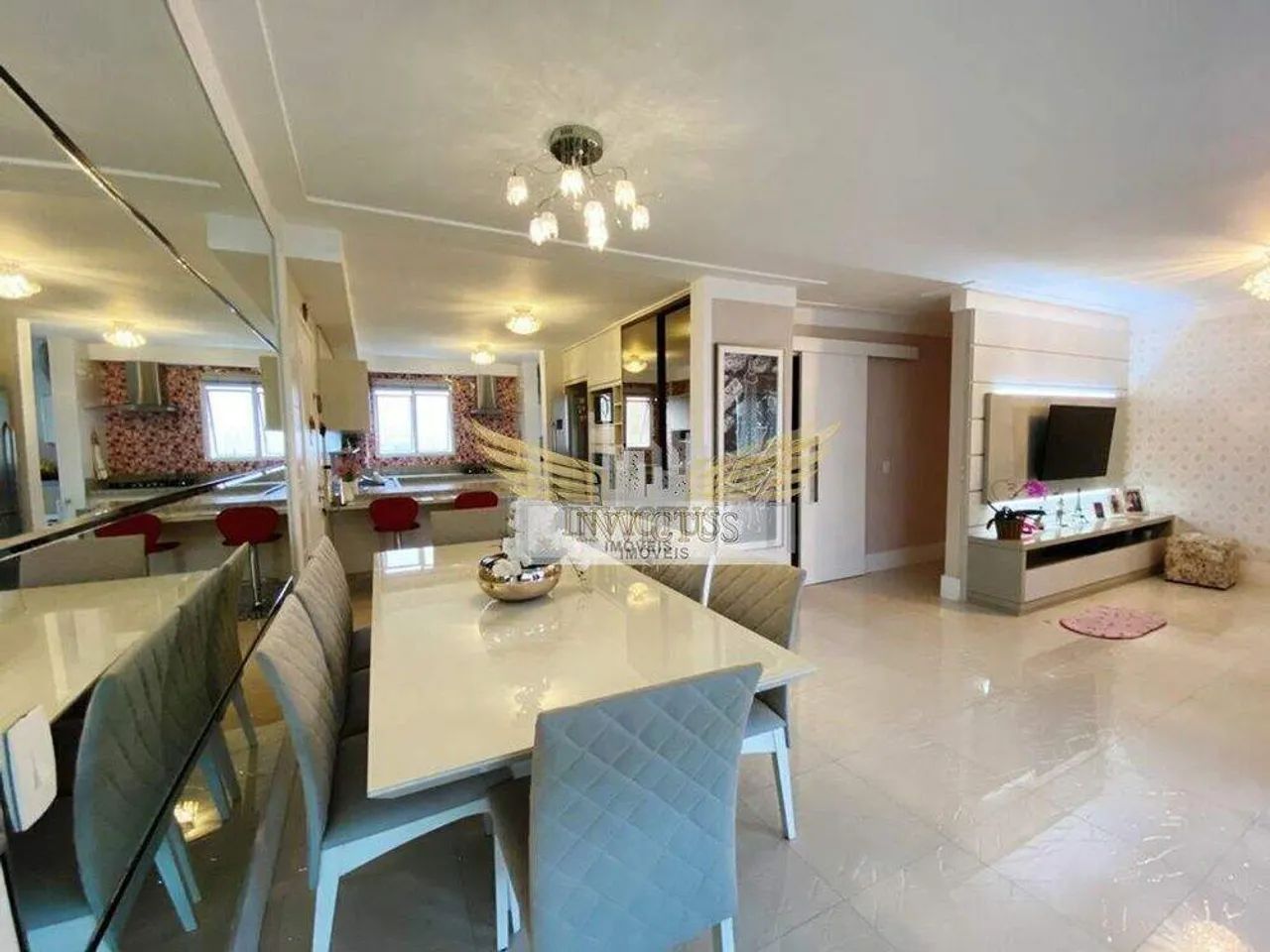 Apartamento Mobiliado com 3 Quartos no Condomínio Paris para Comprar, 128m² - Centro, Sant - Foto 3