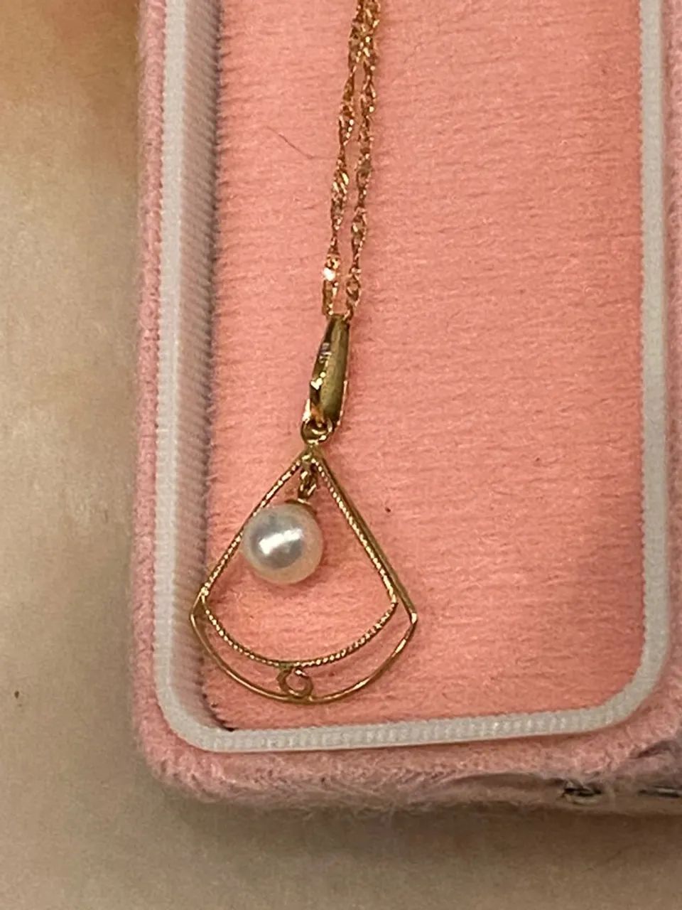 Colar em ouro 18 k com pérola japonesa - Foto 2