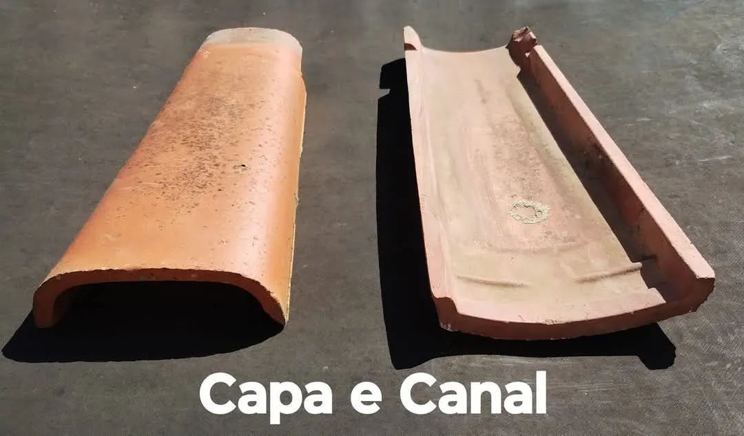 Telhas capa e canal