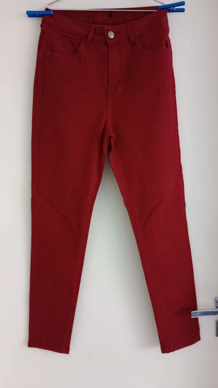 Calça Jeans Vermelha Polo Wear