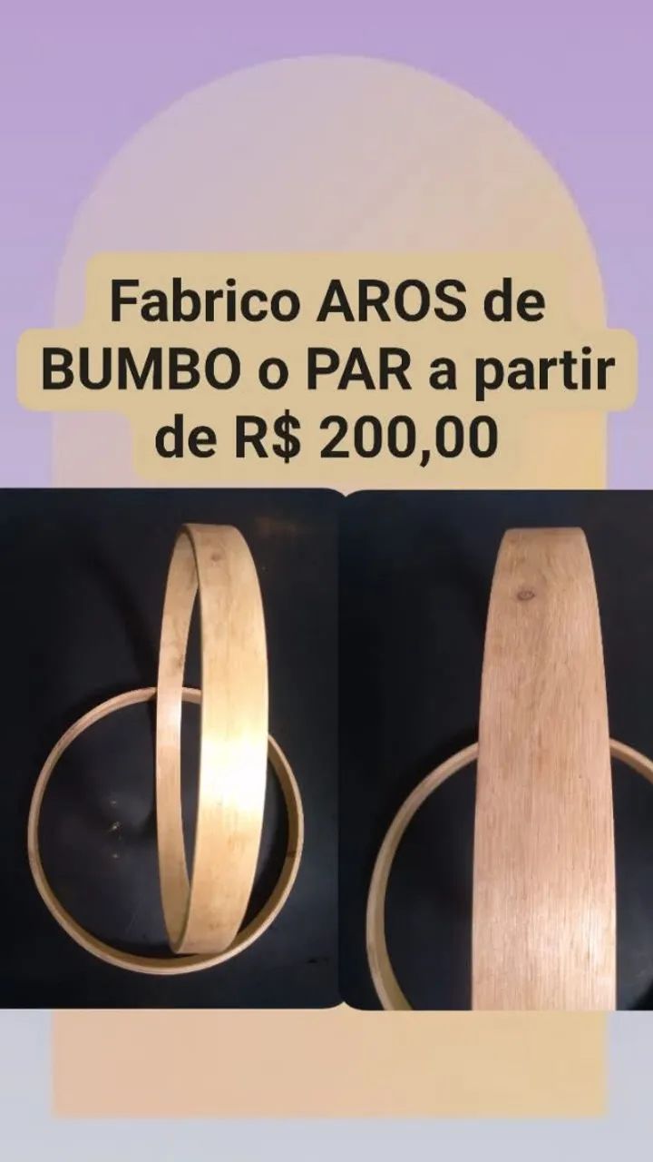 Par de Aros de Bumbo de Bateria 64985864517762120