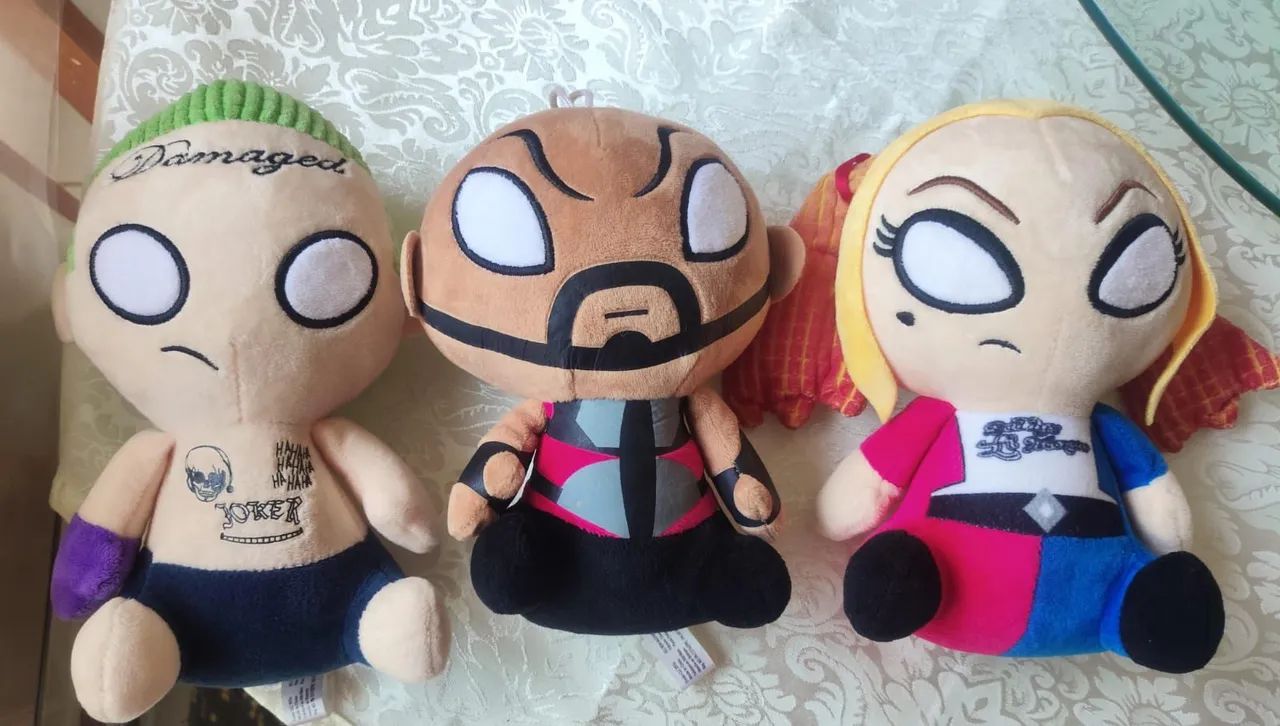 Pelúcia de personagens do Esquadrão Suicida