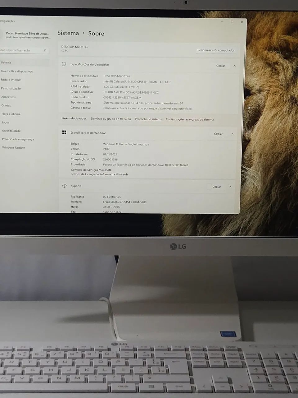 Computador LG + Dell - Para Estudo e Trabalho64330130519554121
