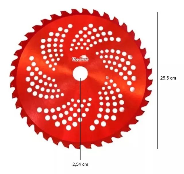 Kit 05 Lâminas De Roçadeira 40 Dentes Toyama 255×25,4×2,0mm - Foto 4