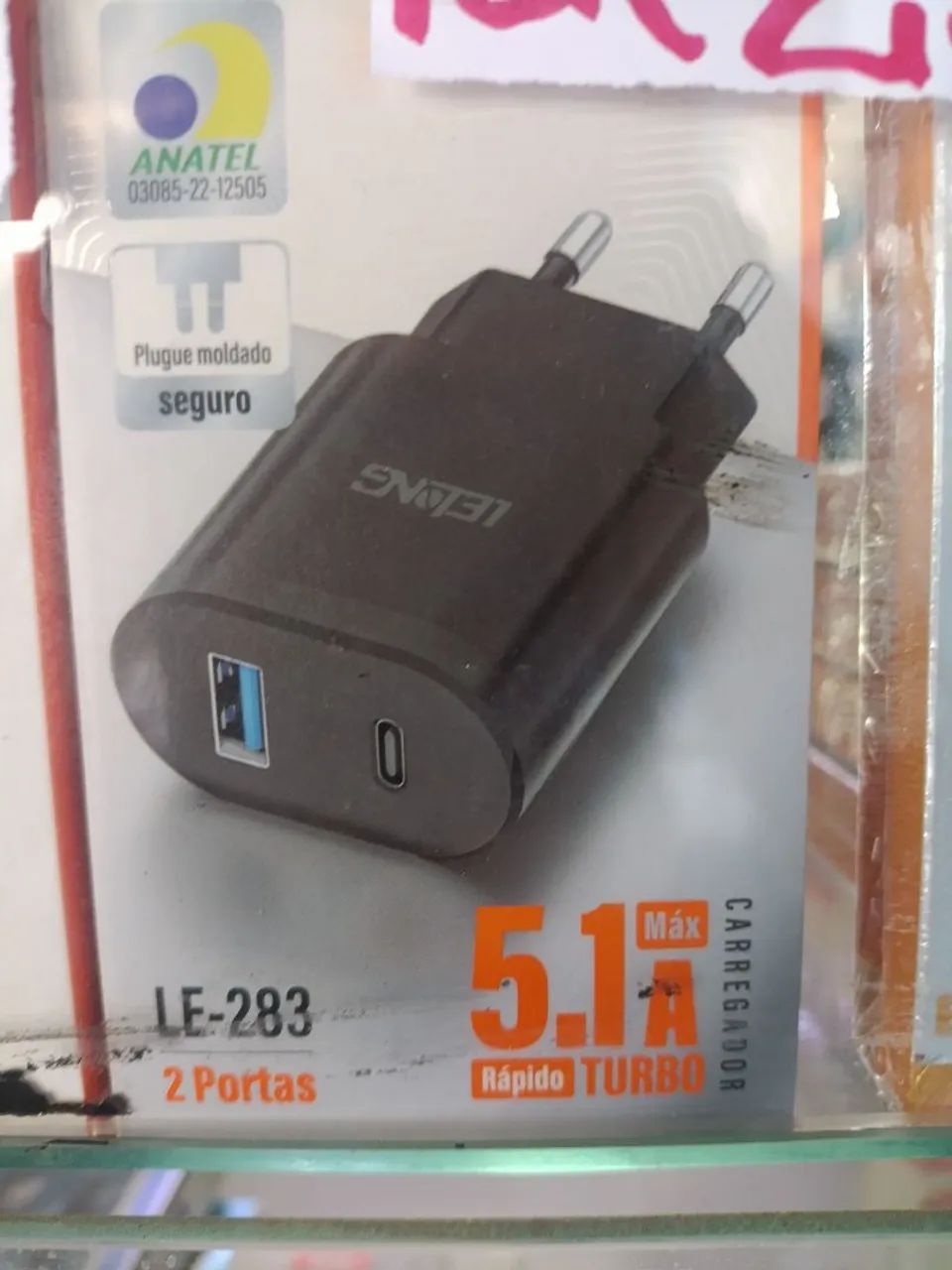Carregador Veicular USB/USB-C 20W Rápido