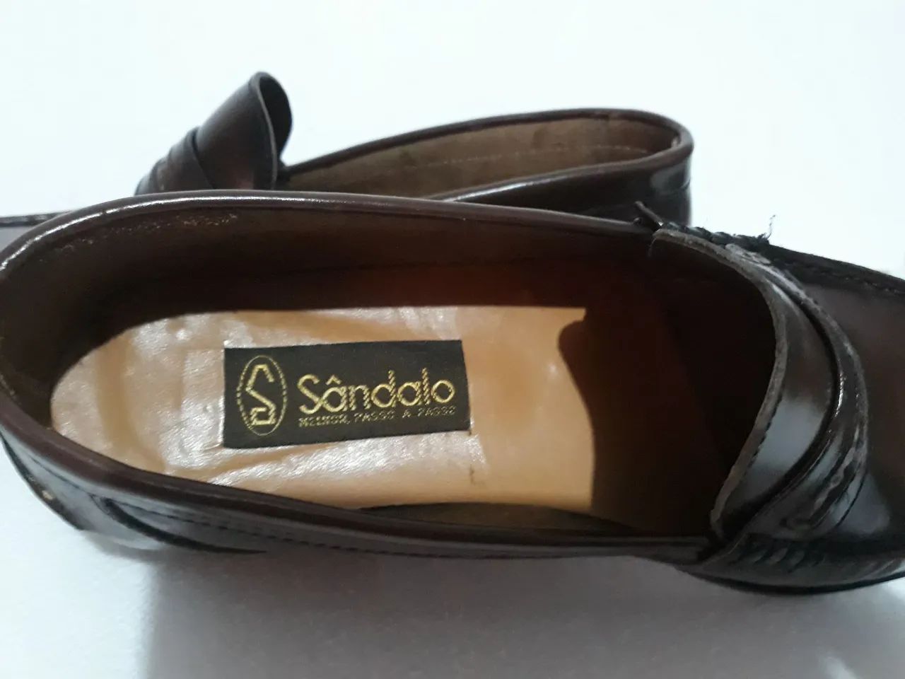 Sapato sandalo  n40  couro - Foto 2