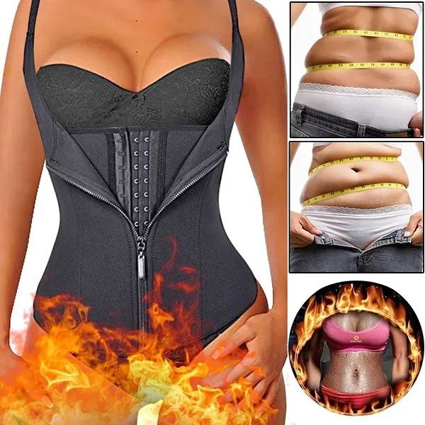 Cinta Feminina Redutora Abdominal: Cinta Modeladora com Zíper e Compressão Dupla