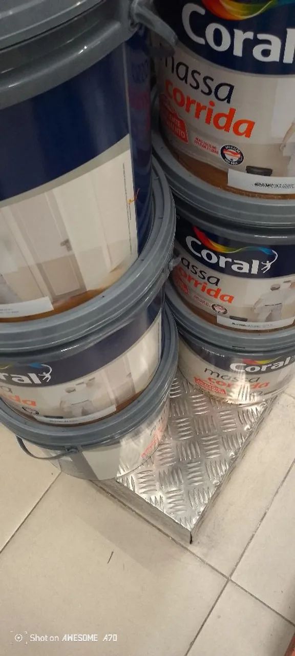 10 baldes massas corrida coral 25 kilos  - Foto 2