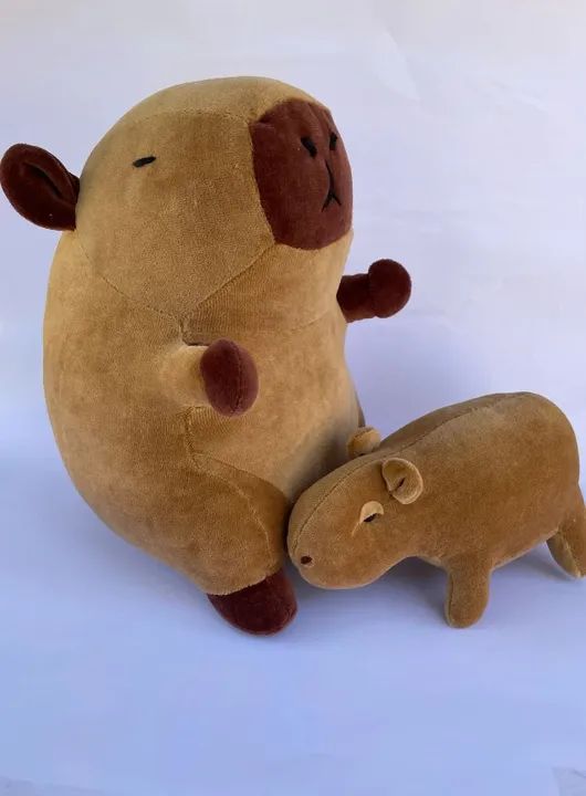 Capivara de tecido plush 25 cm. - Foto 3