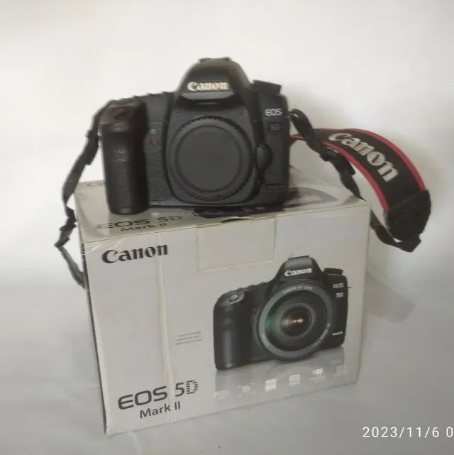 CANON 5D MARK II USADA Batery Grip Carregador 3 Baterias