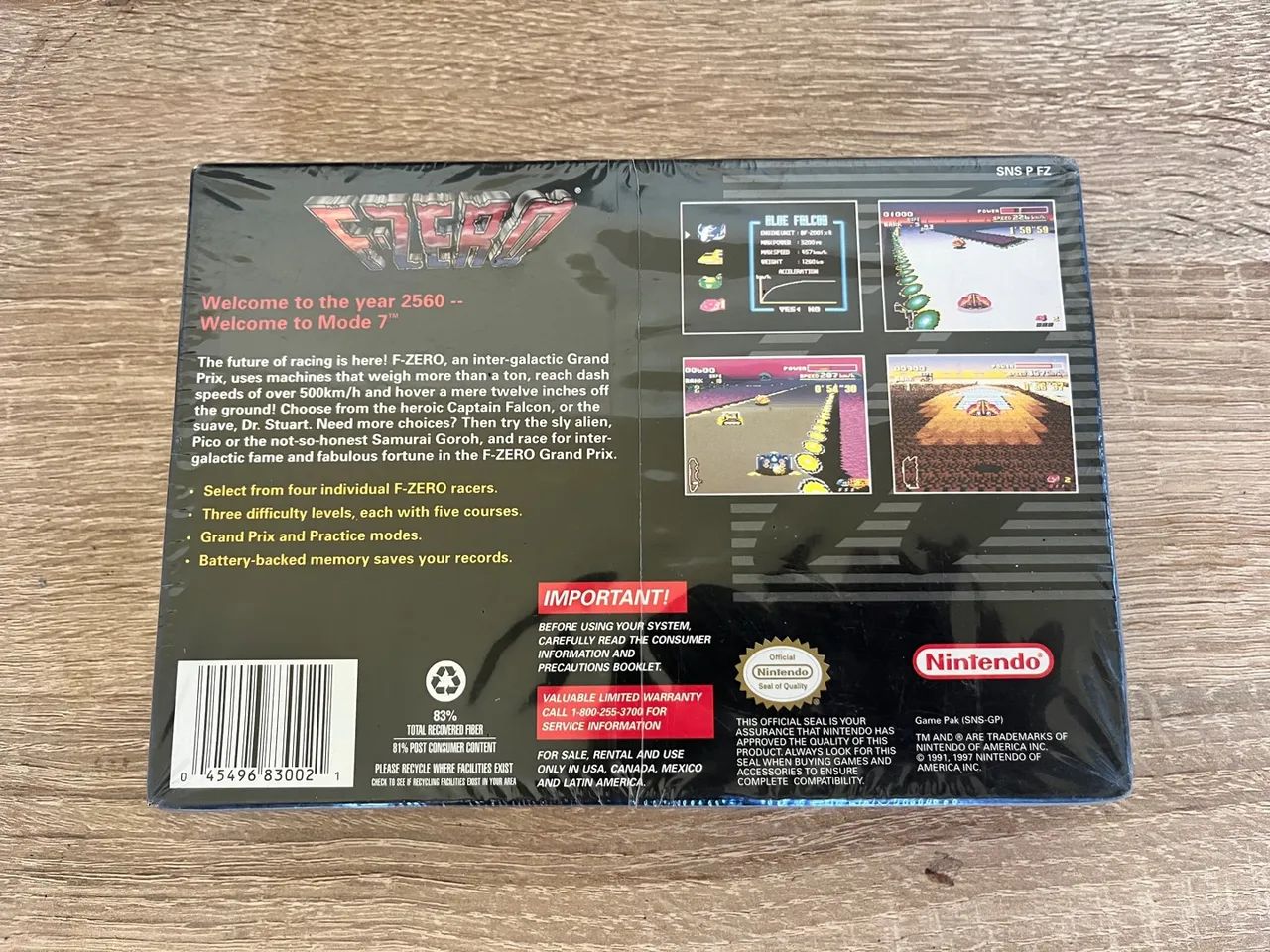 F-Zero para Super Nintendo - Lacrado - Foto 2