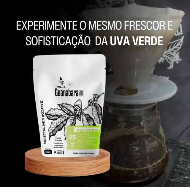 Café Especial Microlote Guanabara Uva Verde 250 g - Torra Média - Foto 2