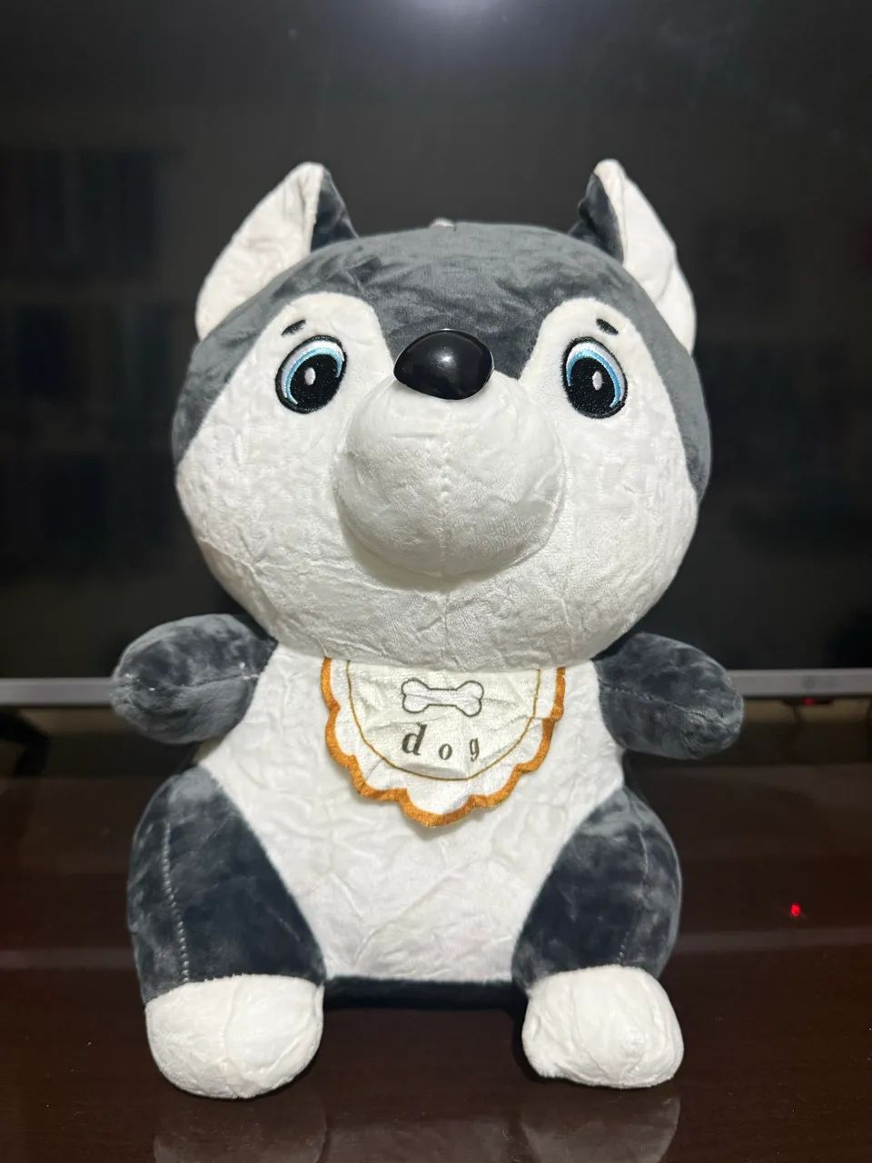 Pelúcia Grande Husky Nova - 30cm