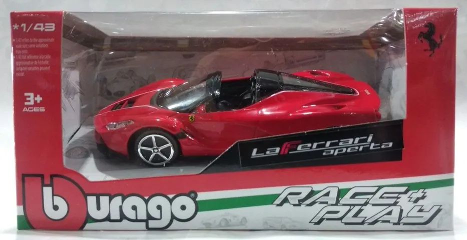 miniatura bburago ferrari laferrari aperta 1:32