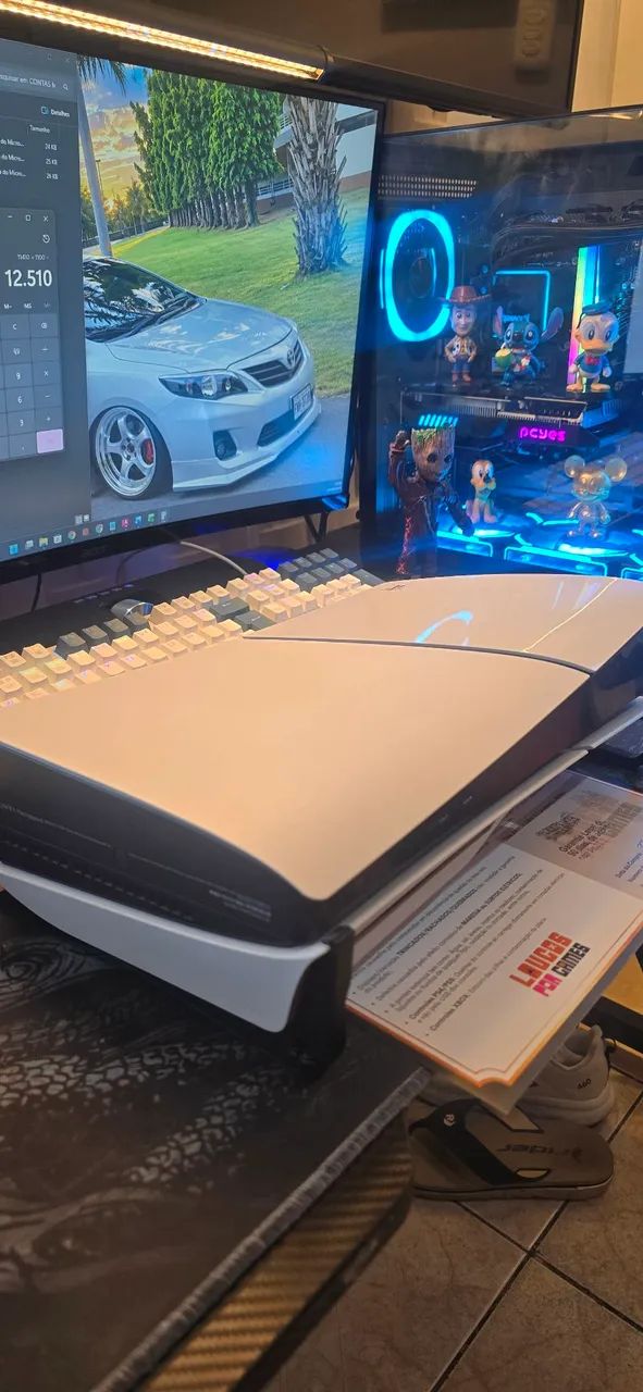 Ps5 slim com leitor de mídia física  - Foto 3