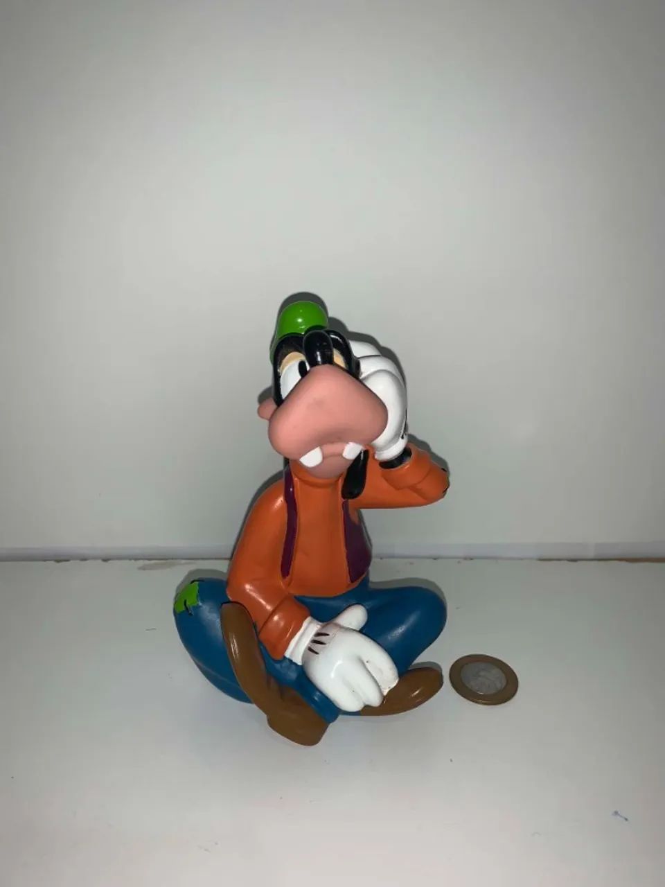 action figure pateta mickey mouse - disney original bom estado