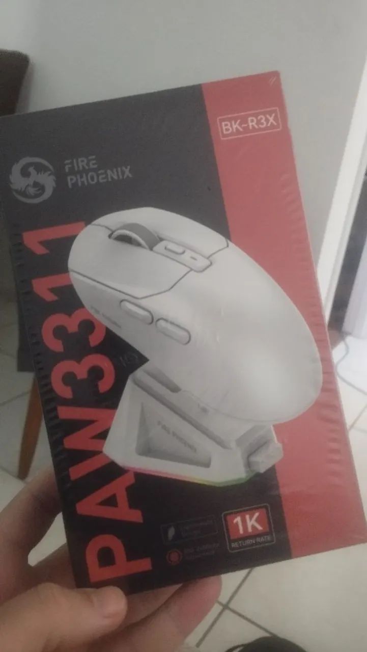 Mouse Branco sem fio com Dock carregamento - Foto 2
