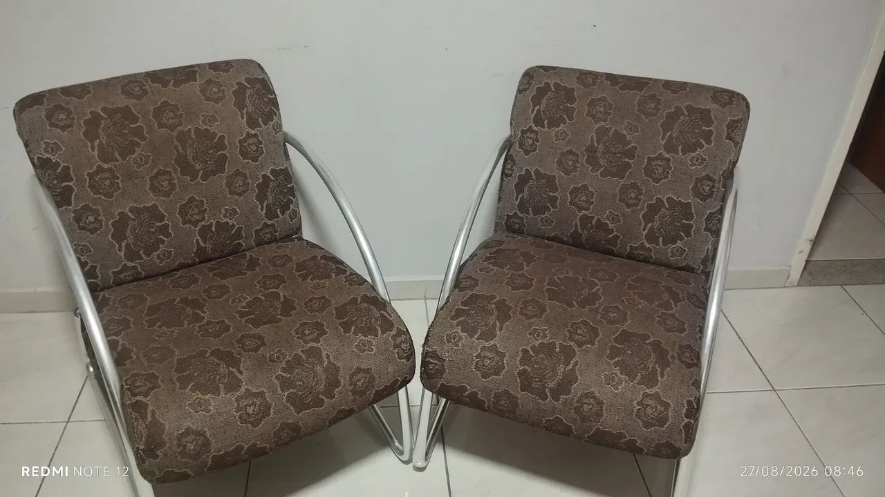 Kit de 2 poltronas decorativas para sala de star 