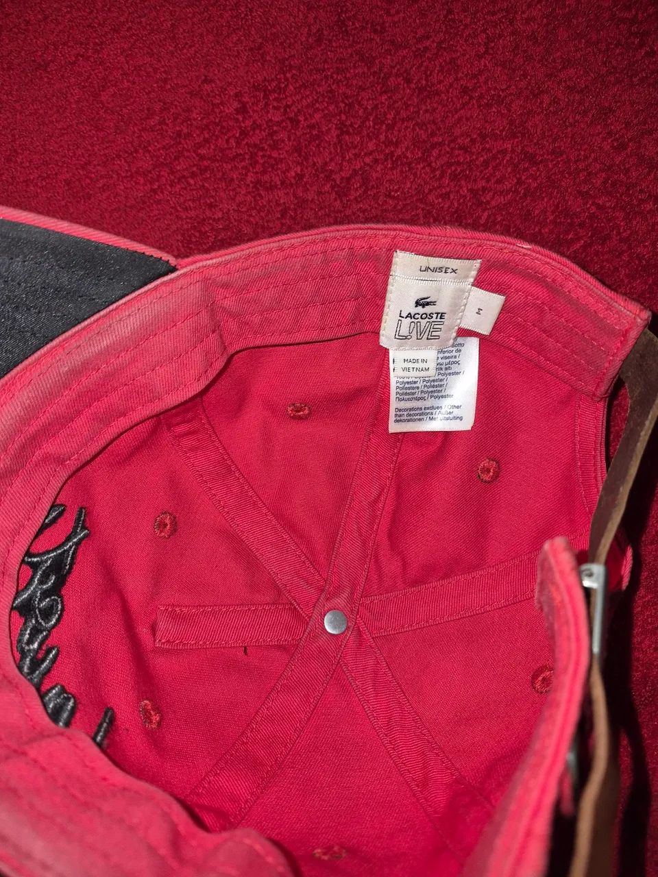 Bone lacoste original vermelho - Foto 2