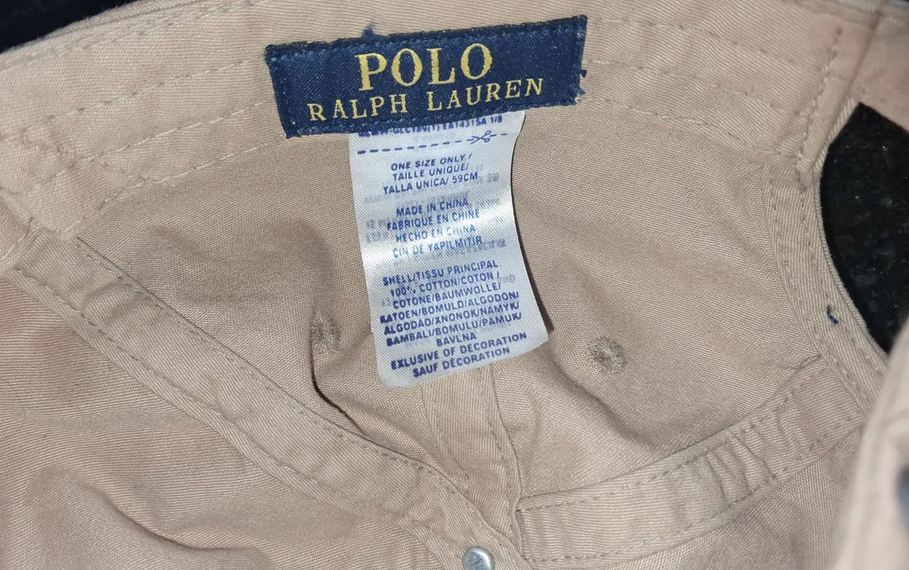 Boné Polo Ralph Lauren EUA Bege 1° Linha - Foto 4