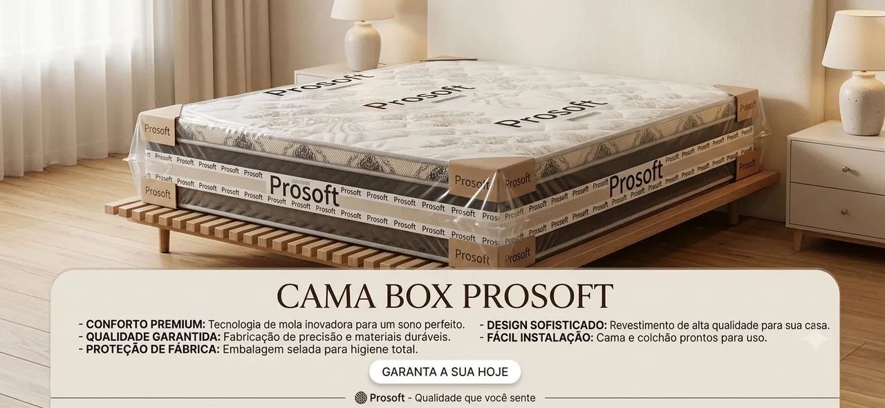 Cama box. 12cm de espuma.  Promoção!!