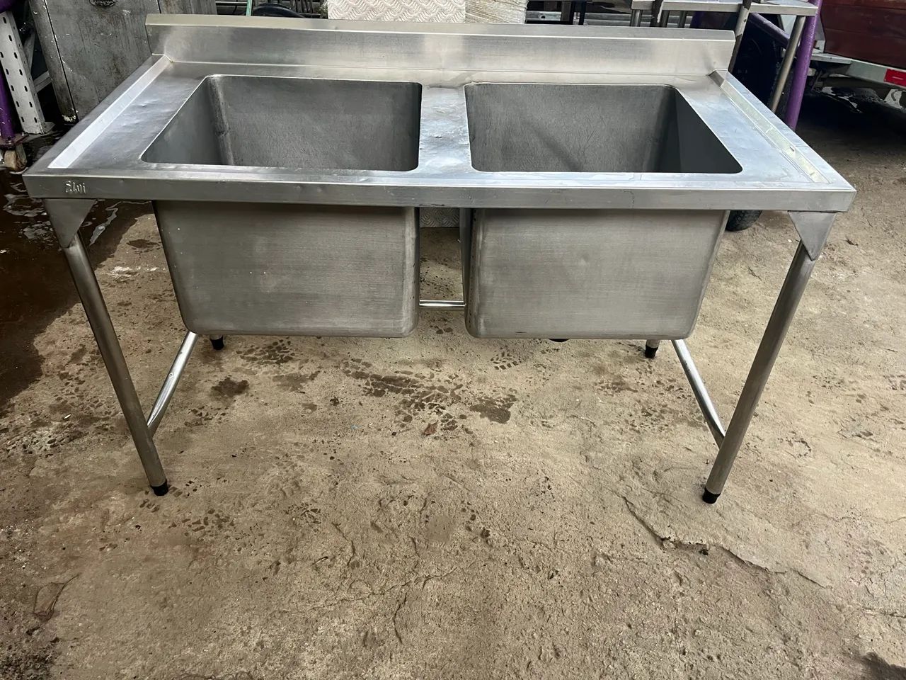 Pia de inox industrial Cuba dupla