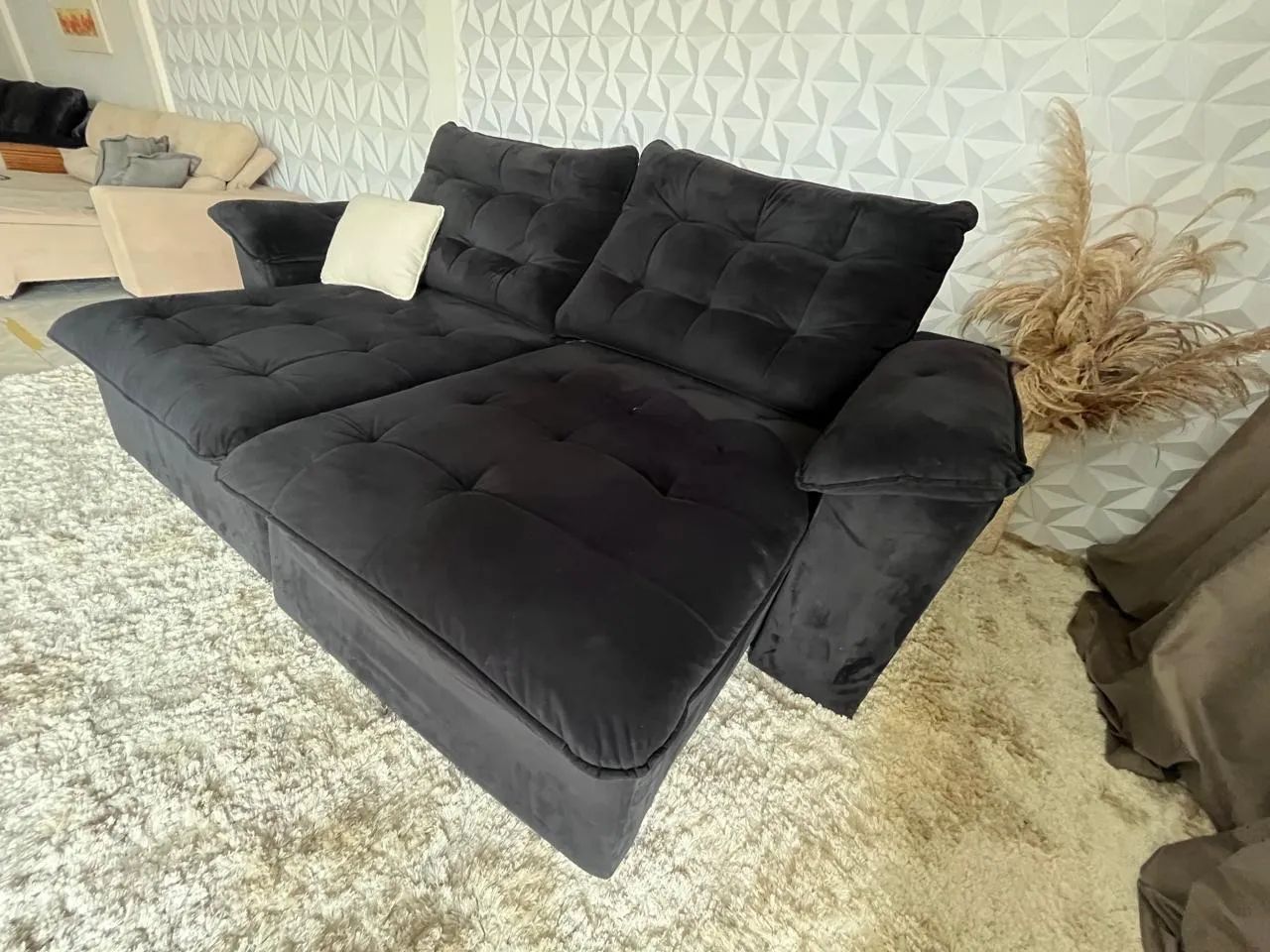 Sofá Retrátil e Reclinável semi novo  - Foto 2